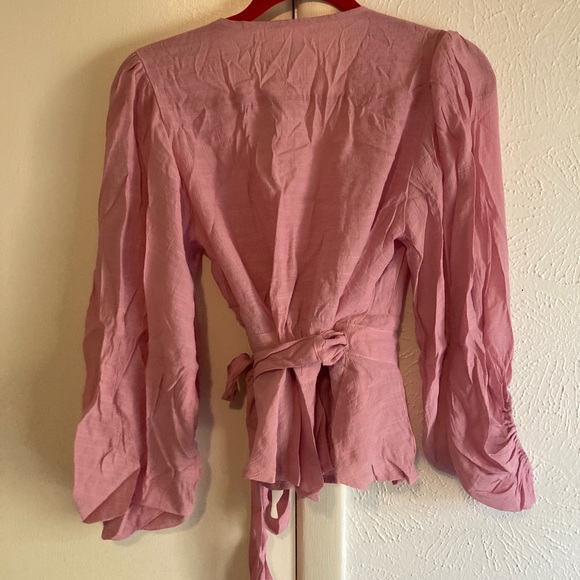 Pink wrap top - Picture 2 of 3